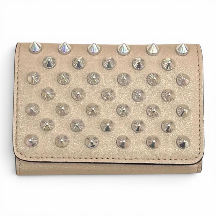 Excellent Christian Louboutin Tri-fold wallet Beige leather Women
