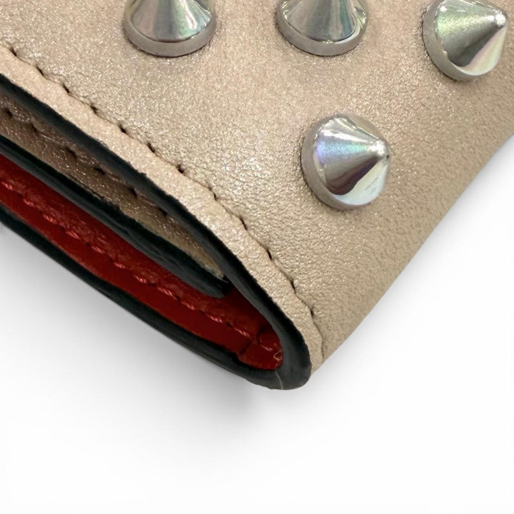 Excellent Christian Louboutin Tri-fold wallet Beige leather Women