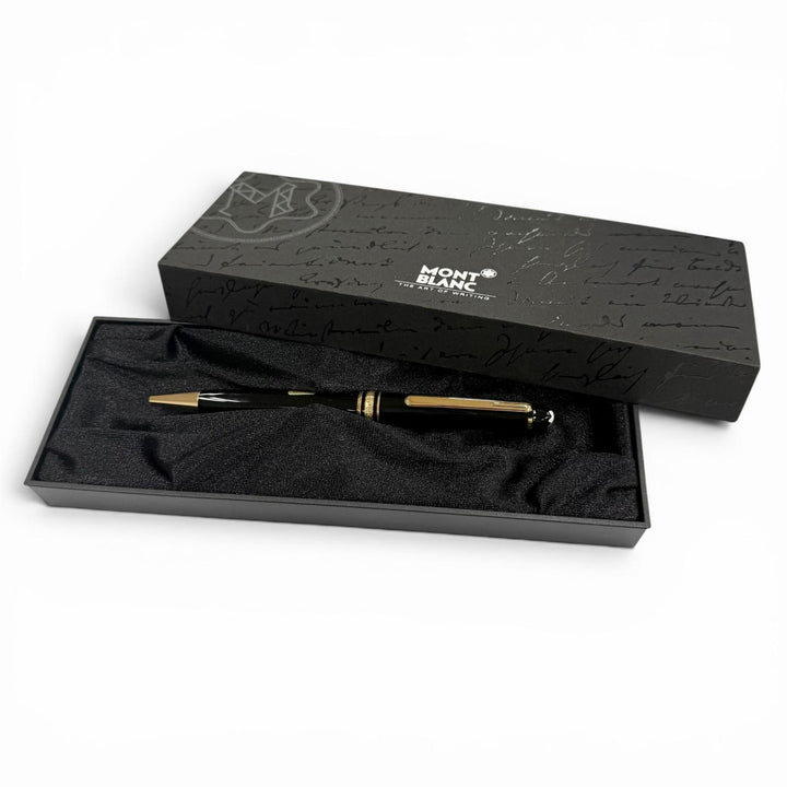 Excellent MONTBLANC Ballpoint pen Meisterstück Twist White Star black mens