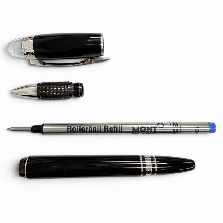Excellent MONTBLANC Ballpoint pen Starwalker Pix White Star Cap Type black mens
