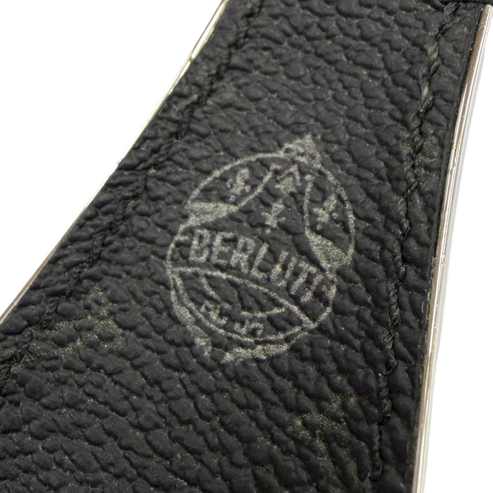 Great BERLUTI Shoehorn Keyring Leather Combination Silver leather mens