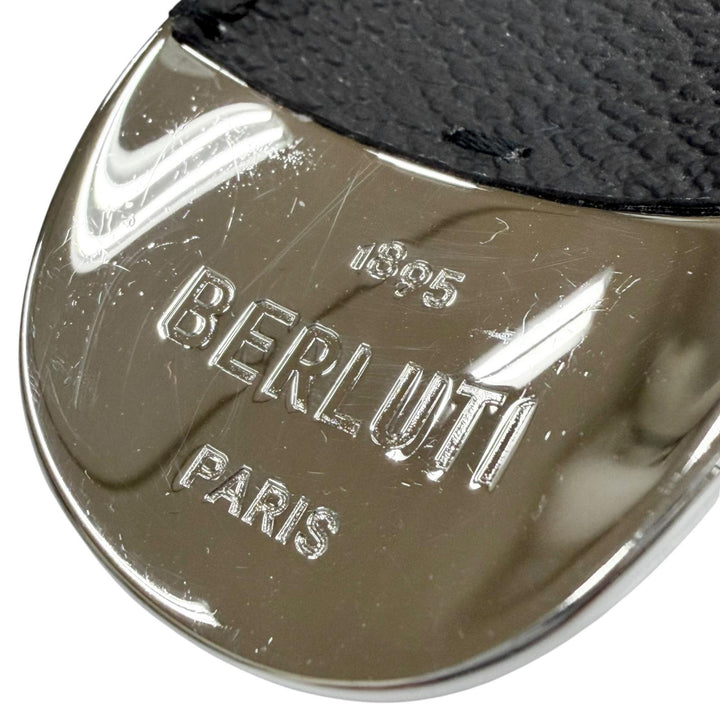 Great BERLUTI Shoehorn Keyring Leather Combination Silver leather mens