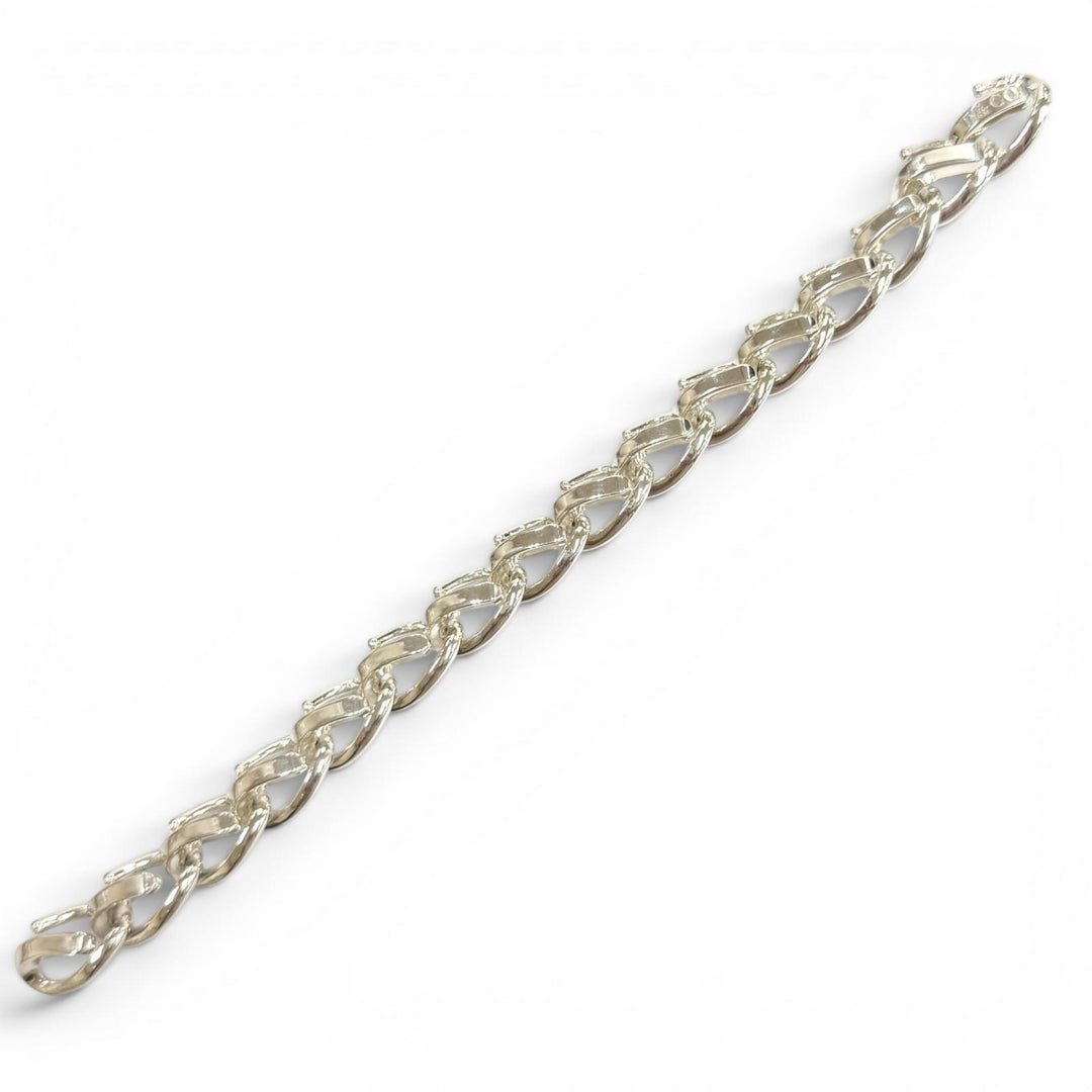 Excellent TIFFANY&Co. Large Link Bracelet 16 frames Silver AG925 mens 18