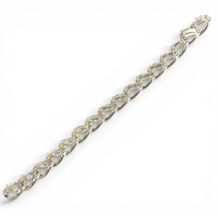 Excellent TIFFANY&Co. Large Link Bracelet 16 frames Silver AG925 mens 18