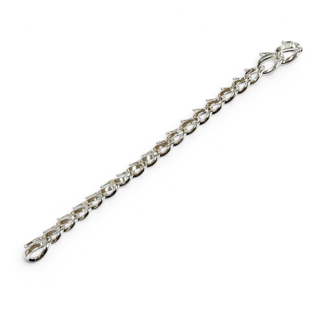 Excellent TIFFANY&Co. bracelet Medium Link Bracelet 19 frames Silver AG925 22