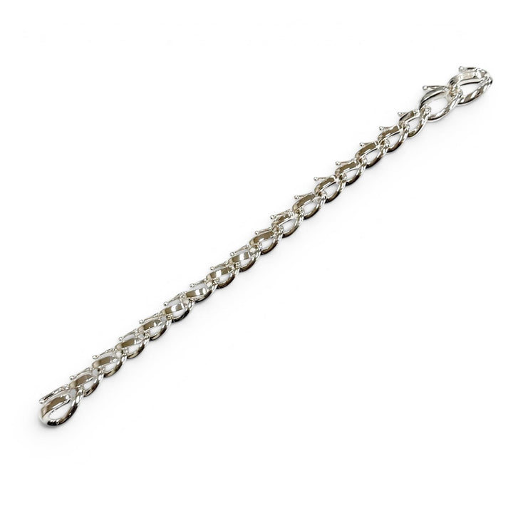 Excellent TIFFANY&Co. bracelet Medium Link Bracelet 19 frames Silver AG925 22
