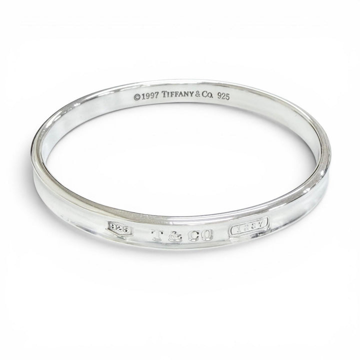 Excellent TIFFANY&Co. Bangle 1837 Narrow Bangle Bracelet accessories Silver 925