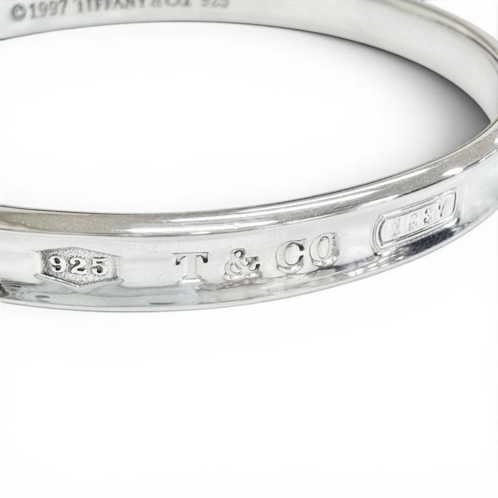 Excellent TIFFANY&Co. Bangle 1837 Narrow Bangle Bracelet accessories Silver 925
