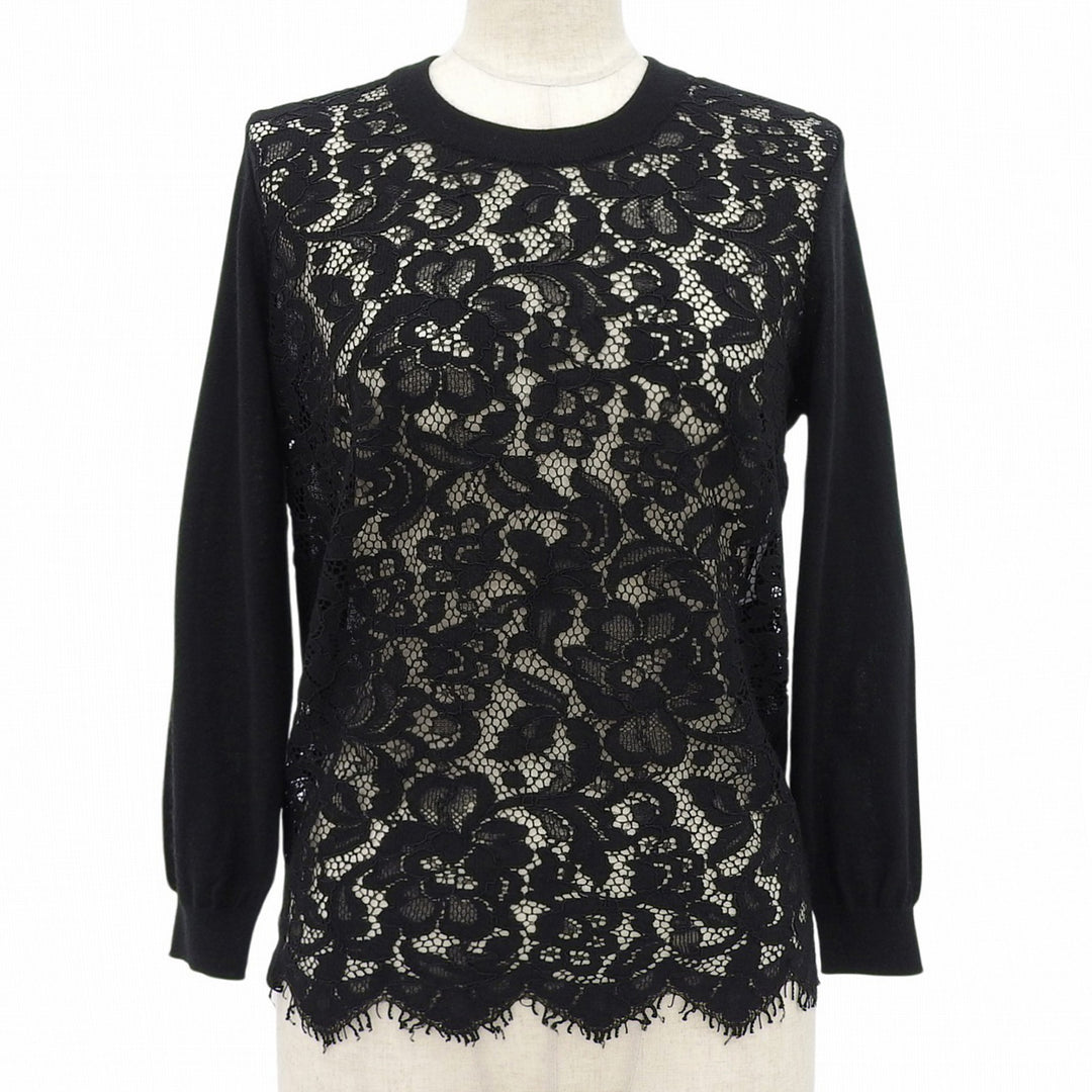 Excellent DOLCE&GABBANA tops Silk blend lace T-shirt black Viscose Women 38