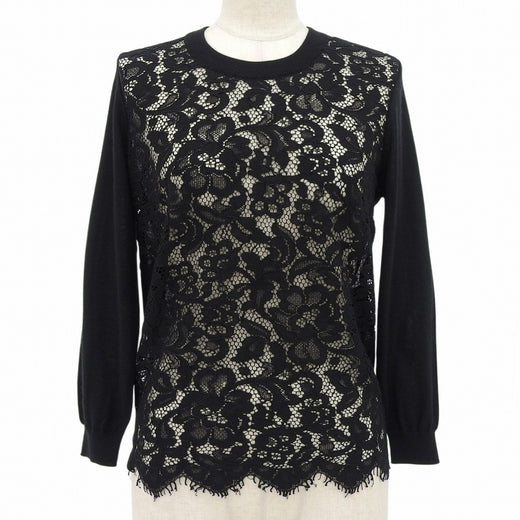 Excellent DOLCE&GABBANA tops Silk blend lace T-shirt black Viscose Women 38