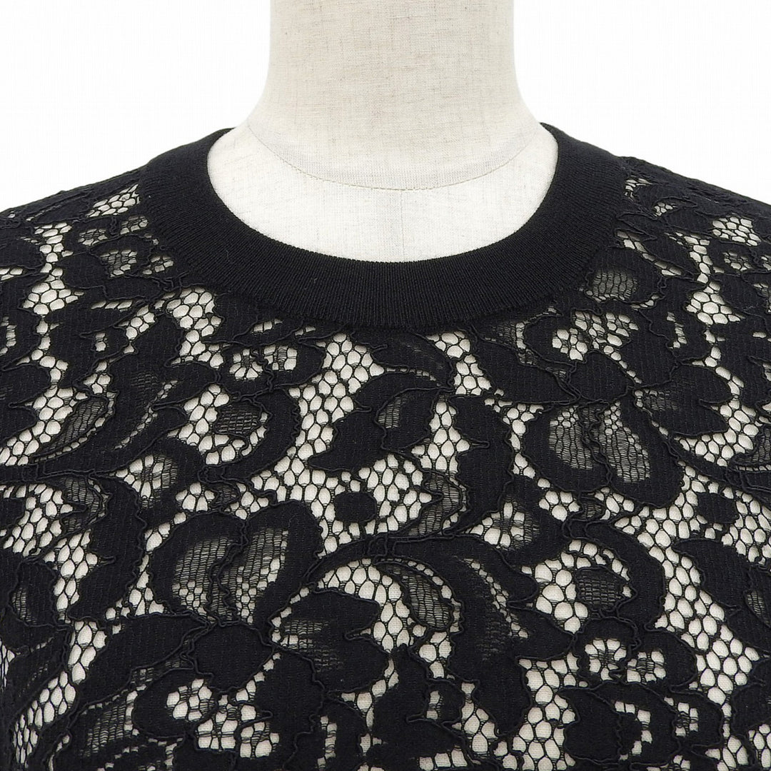 Excellent DOLCE&GABBANA tops Silk blend lace T-shirt black Viscose Women 38