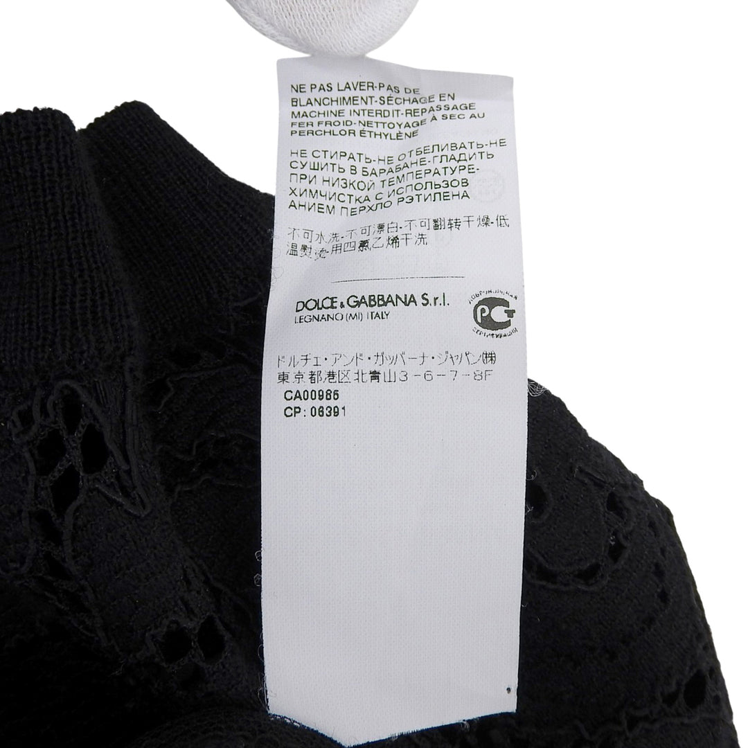 Excellent DOLCE&GABBANA tops Silk blend lace T-shirt black Viscose Women 38