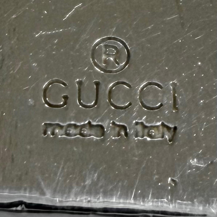 Great GUCCI Necklace GWith logo Chain Silver 925 Women