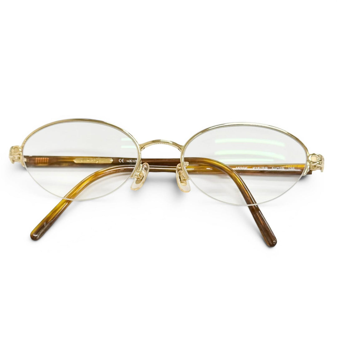 Great Salvatore Ferragamo Glasses gold 18K Women 1539K
