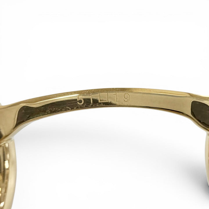 Great Salvatore Ferragamo Glasses gold 18K Women 1539K