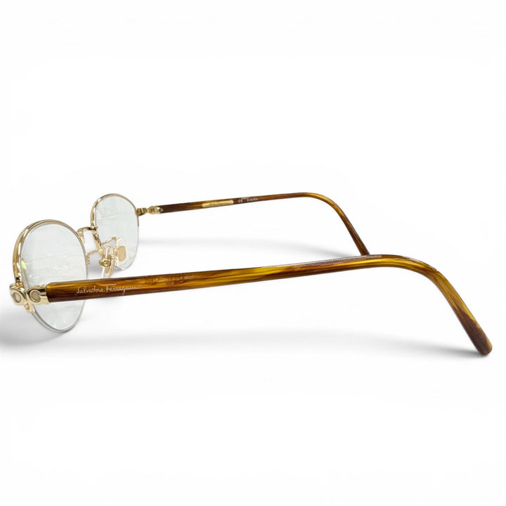 Great Salvatore Ferragamo Glasses gold 18K Women 1539K