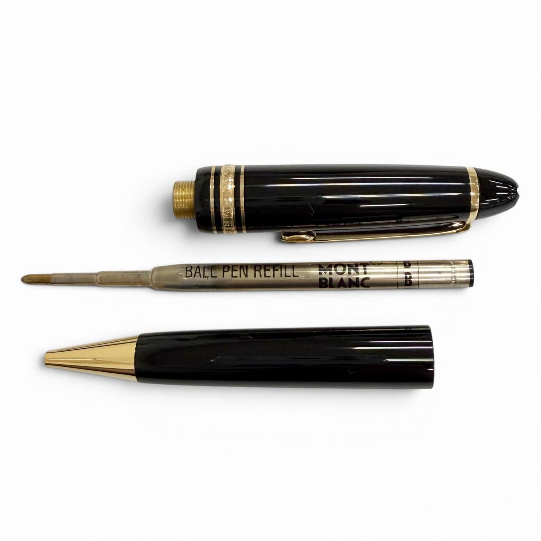 Excellent MONTBLANC Ballpoint pen Meisterstück White Star Twist Type black mens