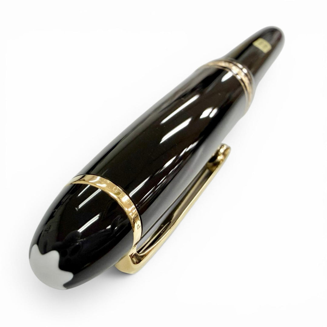 Excellent MONTBLANC Ballpoint pen Meisterstück White Star Twist Type black mens