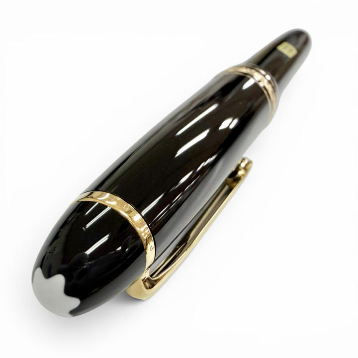 Excellent MONTBLANC Ballpoint pen Meisterstück White Star Twist Type black mens