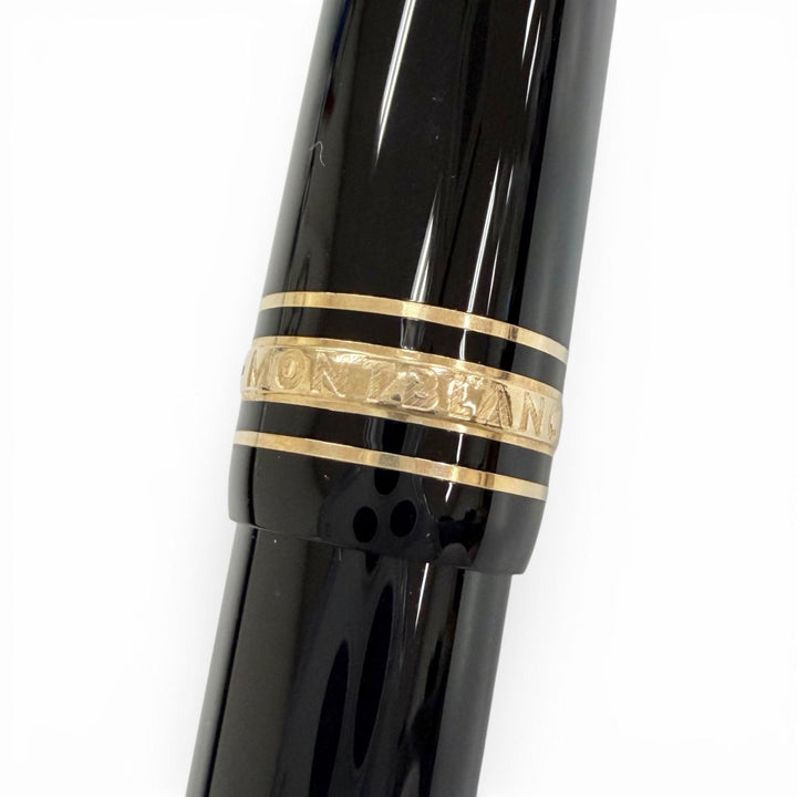 Excellent MONTBLANC Ballpoint pen Meisterstück White Star Twist Type black mens
