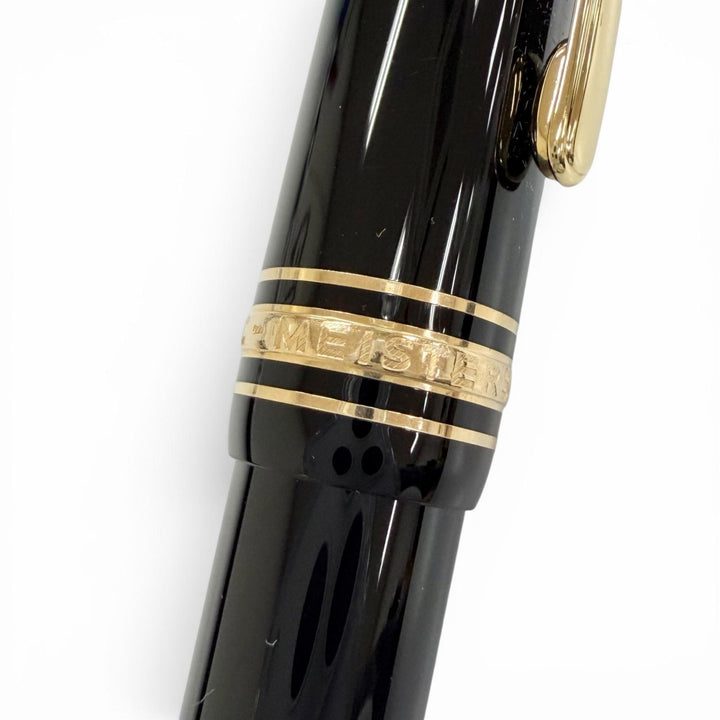 Excellent MONTBLANC Ballpoint pen Meisterstück White Star Twist Type black mens
