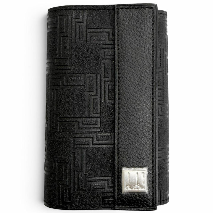 Pristine Dunhill Key holder D9 With logo all-over print 6-key hook black