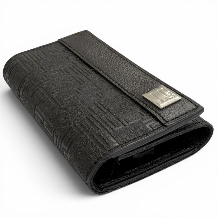 Pristine Dunhill Key holder D9 With logo all-over print 6-key hook black