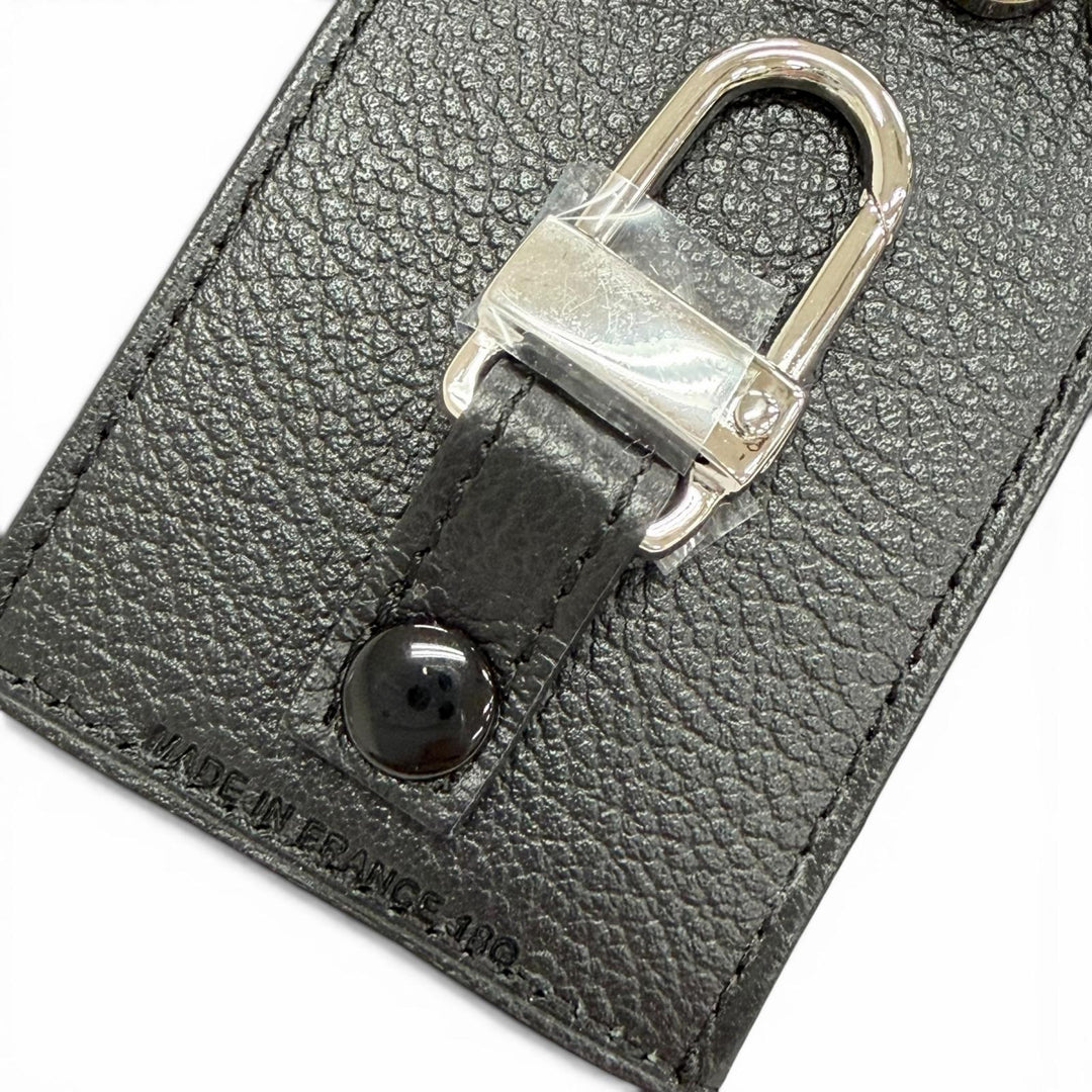 Pristine Dunhill Key holder D9 With logo all-over print 6-key hook black