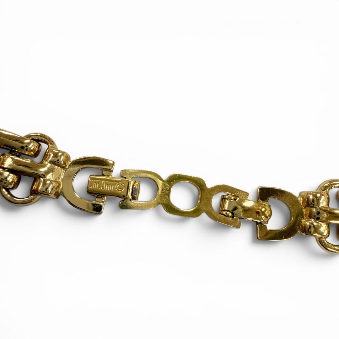 Excellent Christian Dior Necklace Chain gold Women