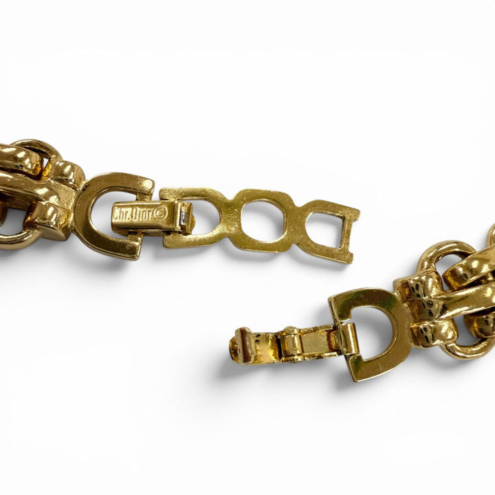 Excellent Christian Dior Necklace Chain gold Women