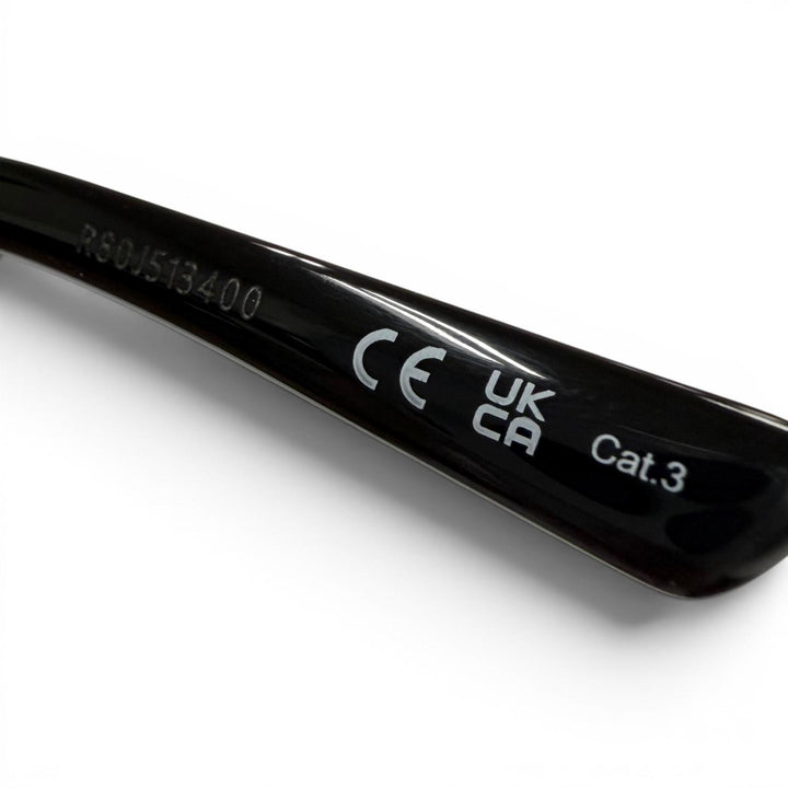 Great BALENCIAGA sunglasses Side logo black mens BB0095S
