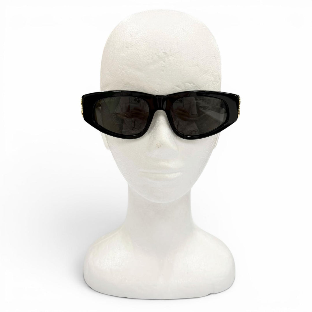 Great BALENCIAGA sunglasses Side logo black mens BB0095S