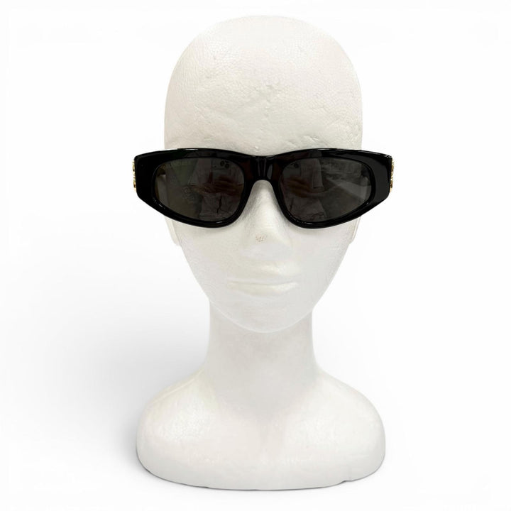Great BALENCIAGA sunglasses Side logo black mens BB0095S