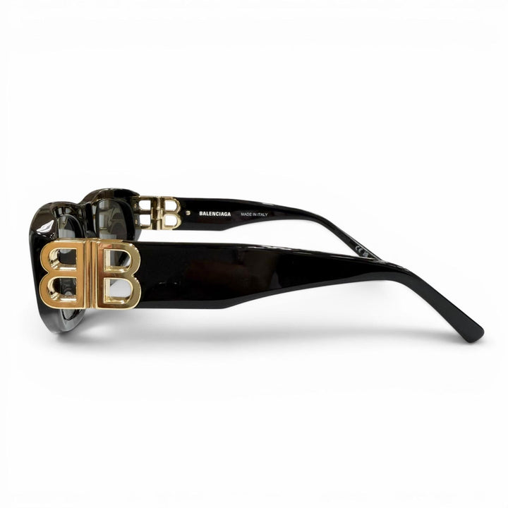 Great BALENCIAGA sunglasses Side logo black mens BB0095S