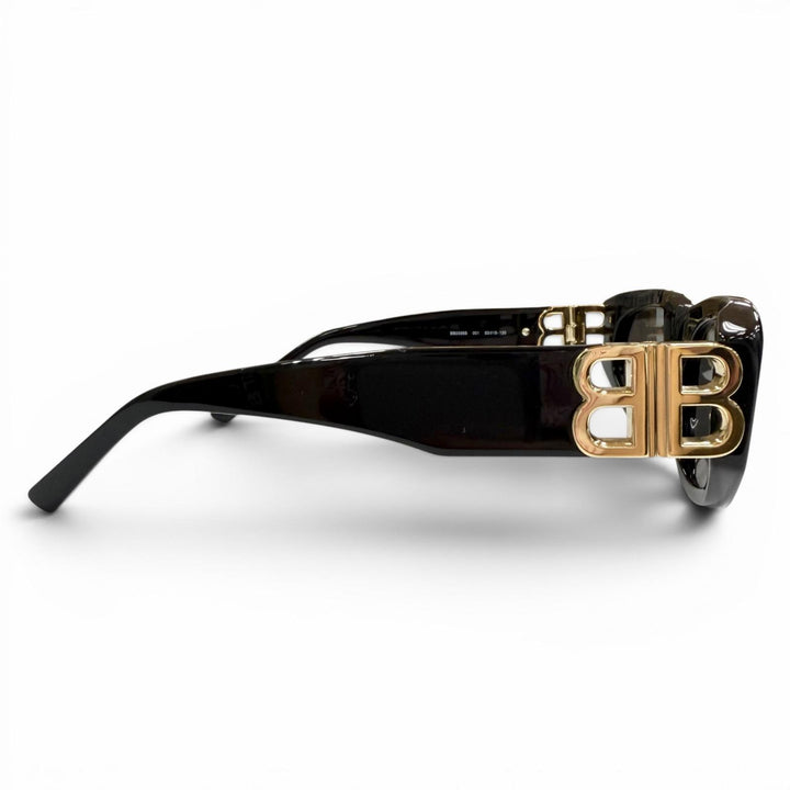 Great BALENCIAGA sunglasses Side logo black mens BB0095S