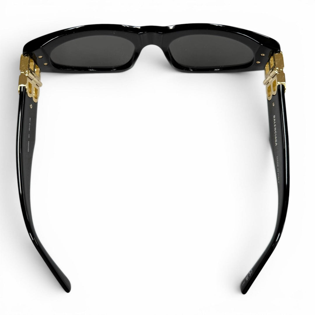 Great BALENCIAGA sunglasses Side logo black mens BB0095S