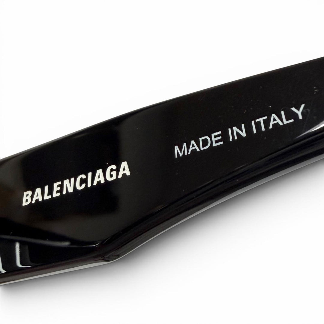 Great BALENCIAGA sunglasses Side logo black mens BB0095S