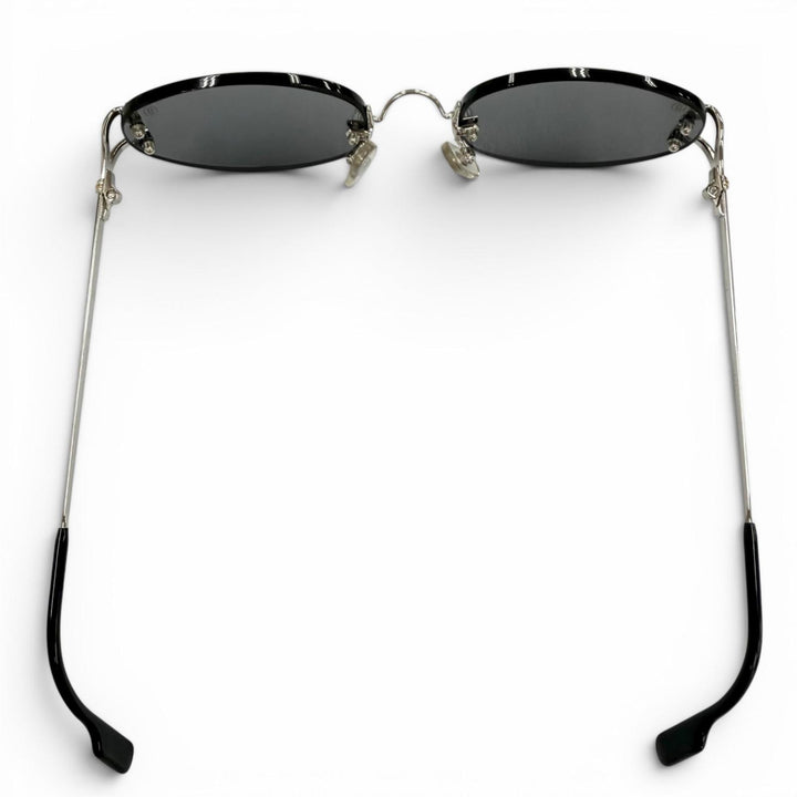 Great Cartier sunglasses Two-point rimless eyewear Silver mens