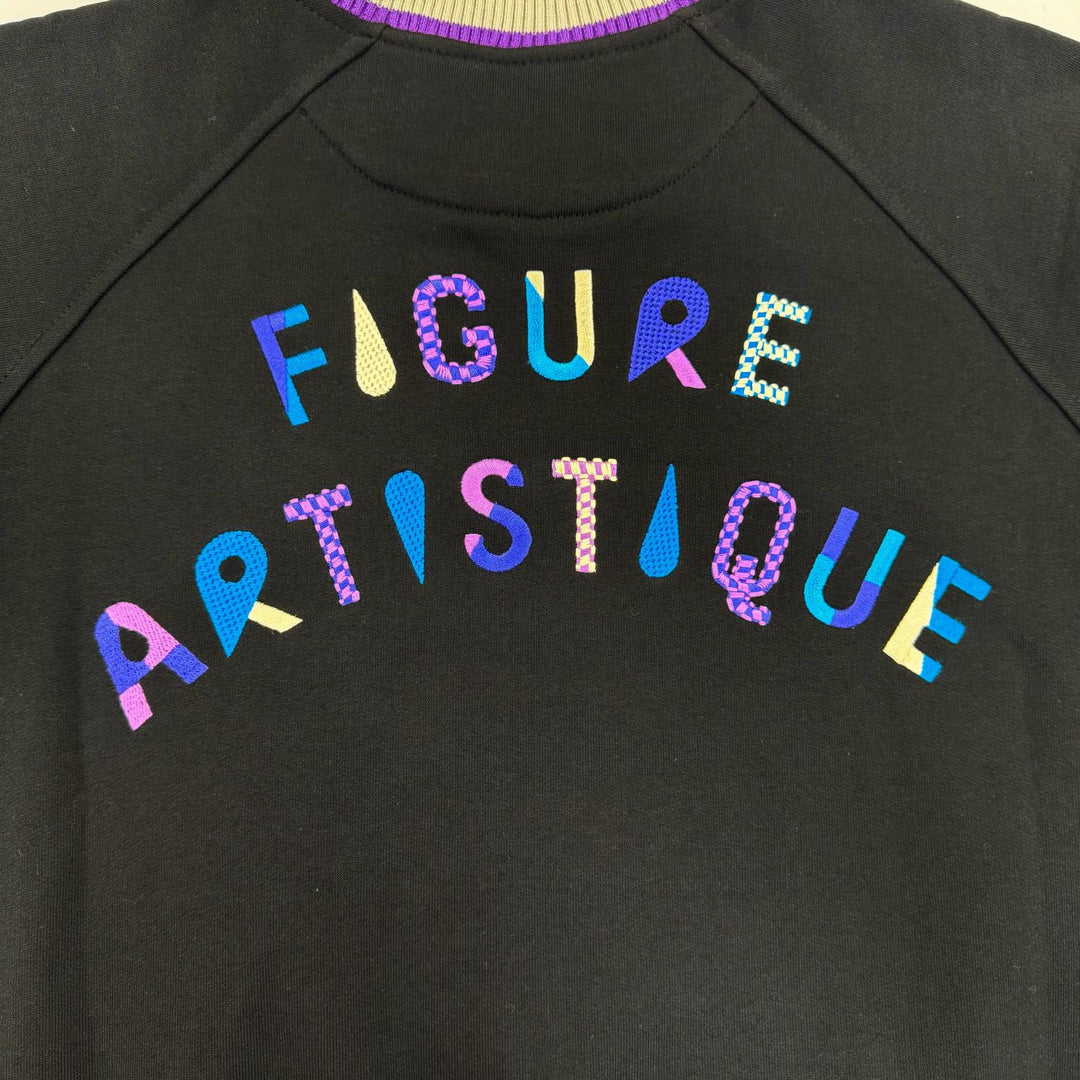 Pristine HERMES sweat Figure Artistic black cotton Women 34 3H4606DD
