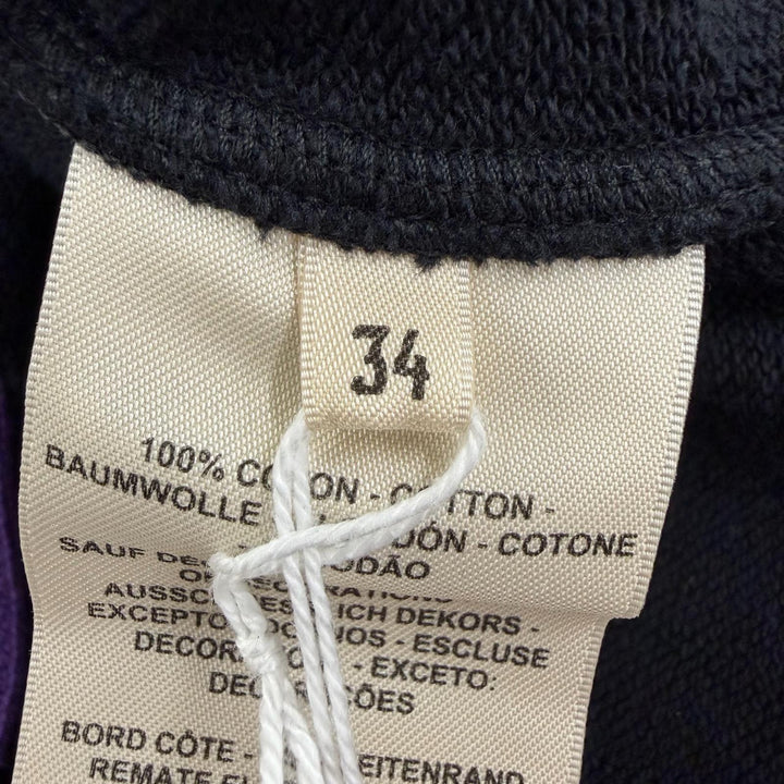 Pristine HERMES sweat Figure Artistic black cotton Women 34 3H4606DD