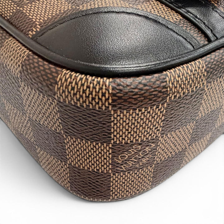 Excellent LOUIS VUITTON Shoulder Bag Damier Valisette Souple BB Brown N50063