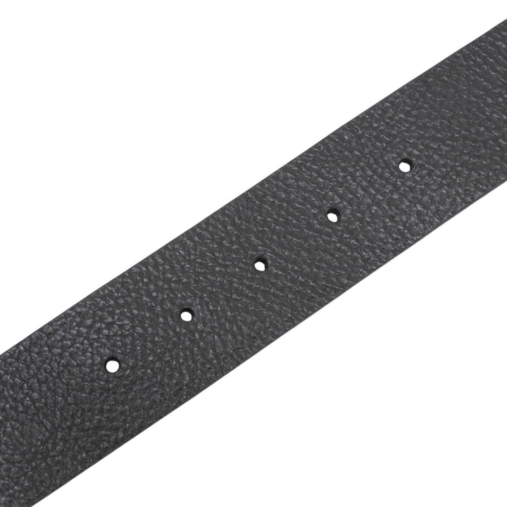Great GUCCI belt Pegasus Buckle black leather mens 256262