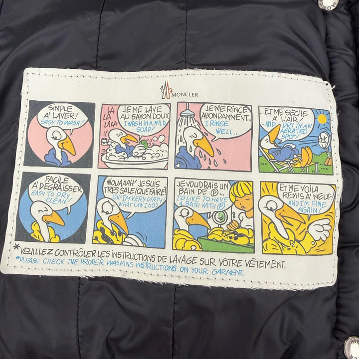 Excellent MONCLER Down jacket BUIS Logo patch and hood ZIP UP Khaki Brown 1