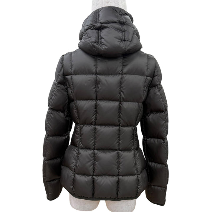 Excellent MONCLER Down jacket BUIS Logo patch and hood ZIP UP Khaki Brown 1