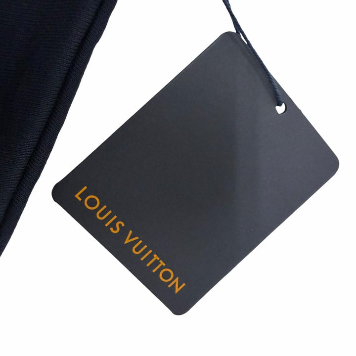 Pristine LOUIS VUITTON sweat Embroidered Cotton Crew Neck Navy cotton mens M