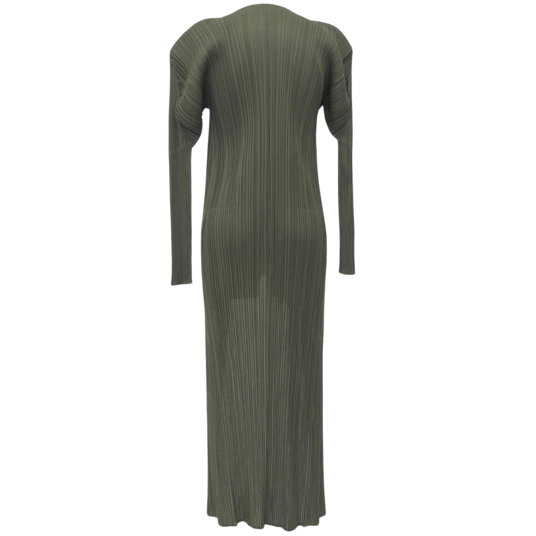 Excellent PLEATS PLEASE Long cardigan green Women 2 PP63-JA301