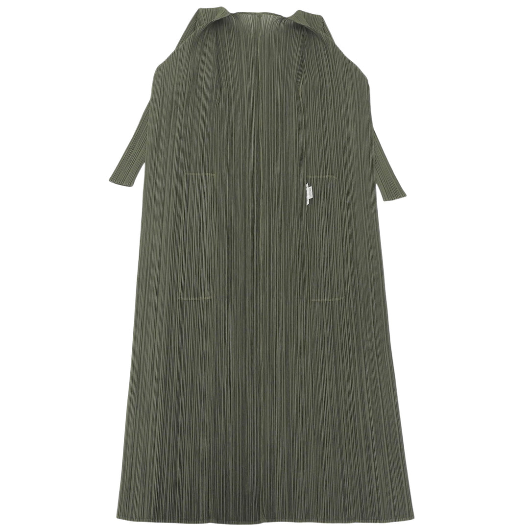 Excellent PLEATS PLEASE Long cardigan green Women 2 PP63-JA301