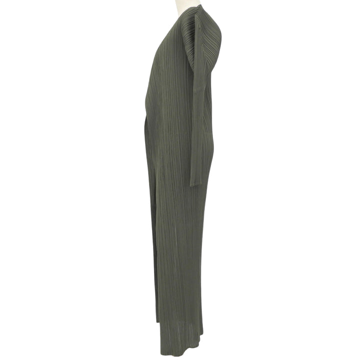 Excellent PLEATS PLEASE Long cardigan green Women 2 PP63-JA301
