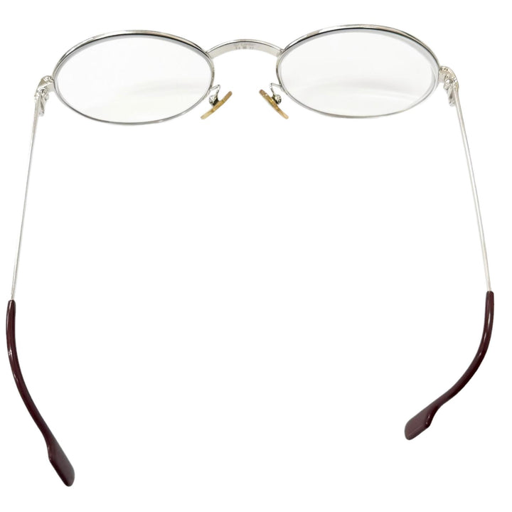 Very Good Cartier Glasses Trinity Oval Frame Silver mens