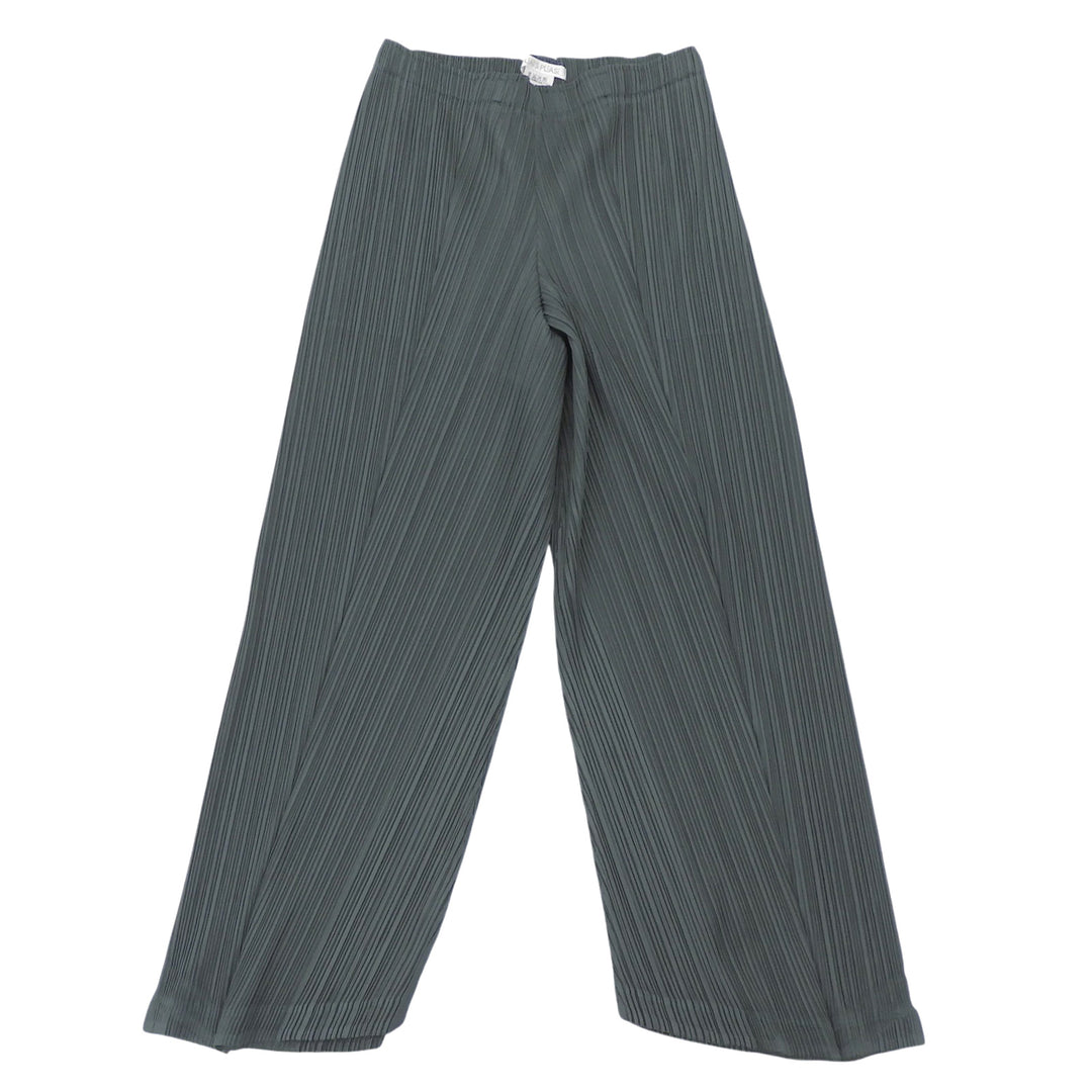 Excellent PLEATS PLEASE Pants green Women 1 PP21-JF435